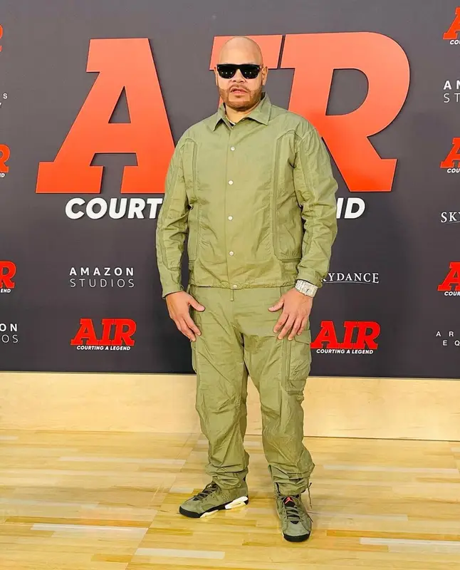 Fat Joe outfit in John Elliott, Jordan, and Travis Scott Merch, 2023
