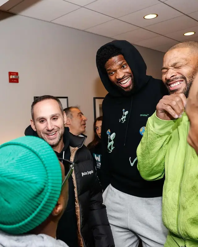 Joel Embild outfit in Off-White and Vans, 2023