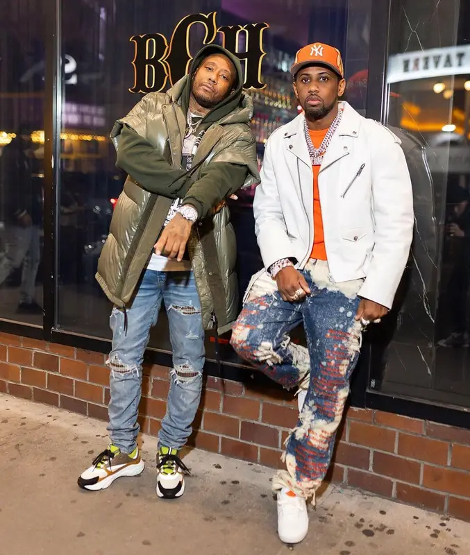 Fabolous outfit in Balenciaga, Philipp Plein, and Jon Stan, 2023