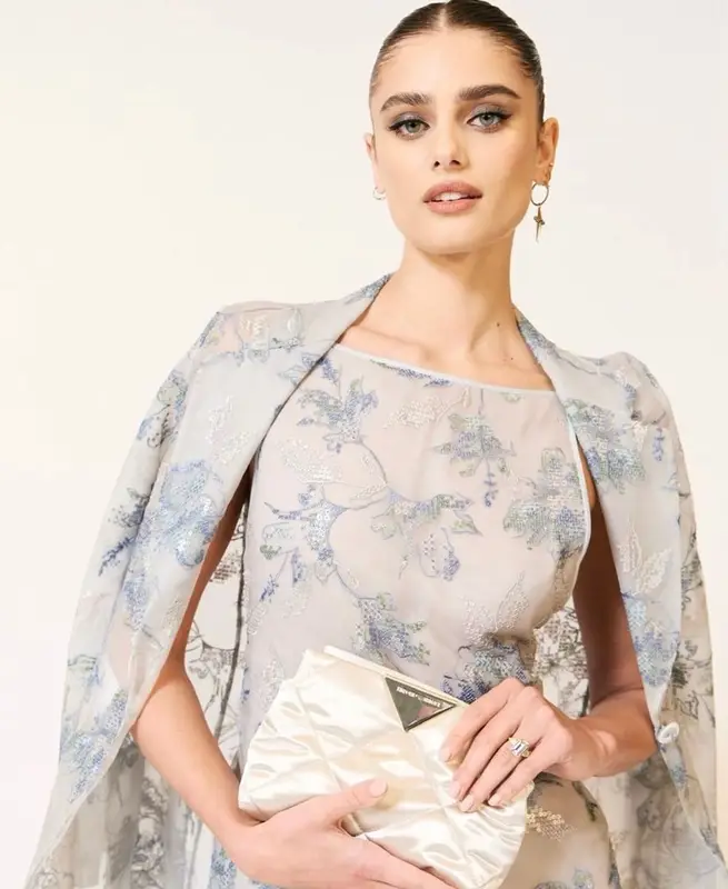 Taylor Hill outfit in Emporio Armani, 2023