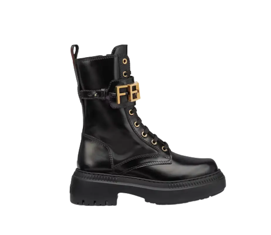 Fendi Black Leather Biker Boots $1590