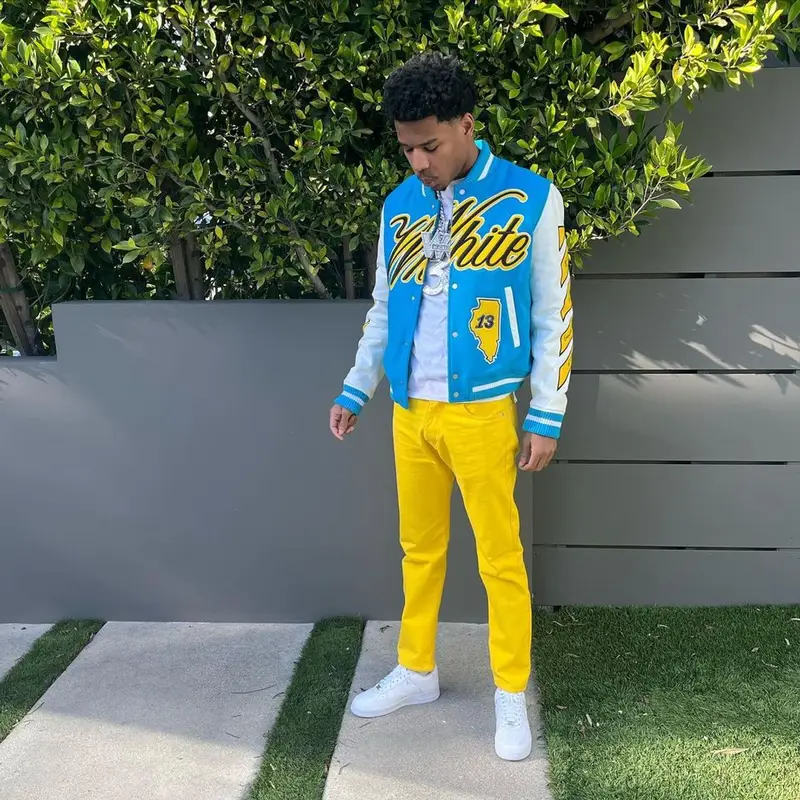Nardo Wick outfit in Off-White, Gallery Dept., and Nike, 2023