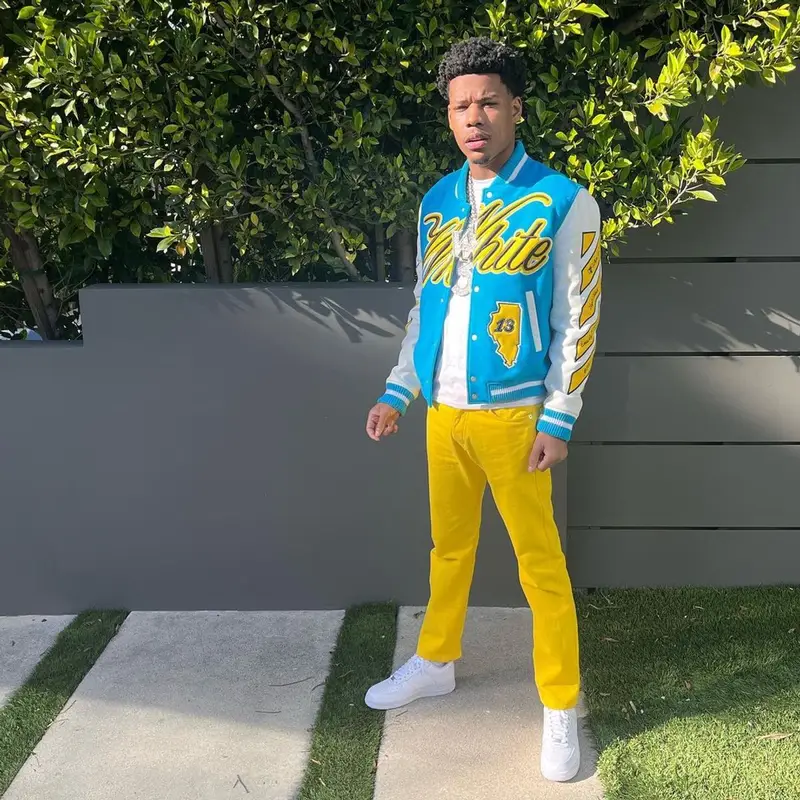 Nardo Wick outfit in Off-White, Gallery Dept., and Nike, 2023