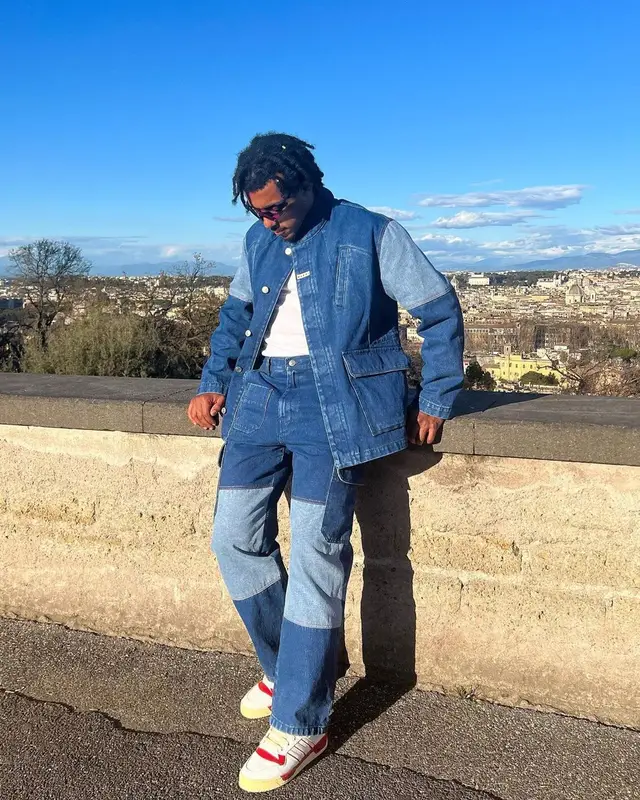 Jules Kounde outfit in Marni and Adidas, 2023