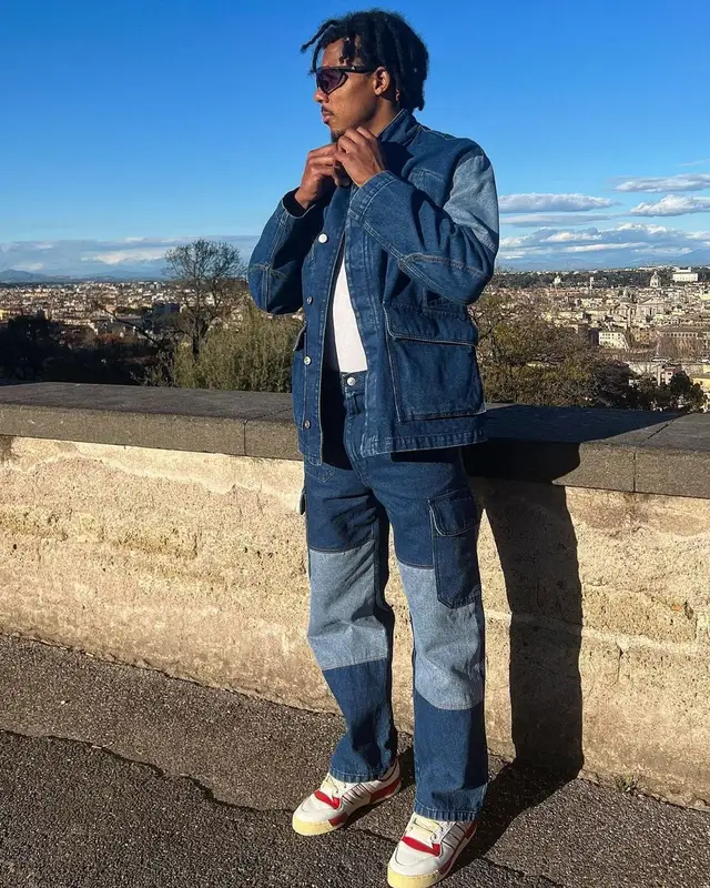 Jules Kounde outfit in Marni and Adidas, 2023