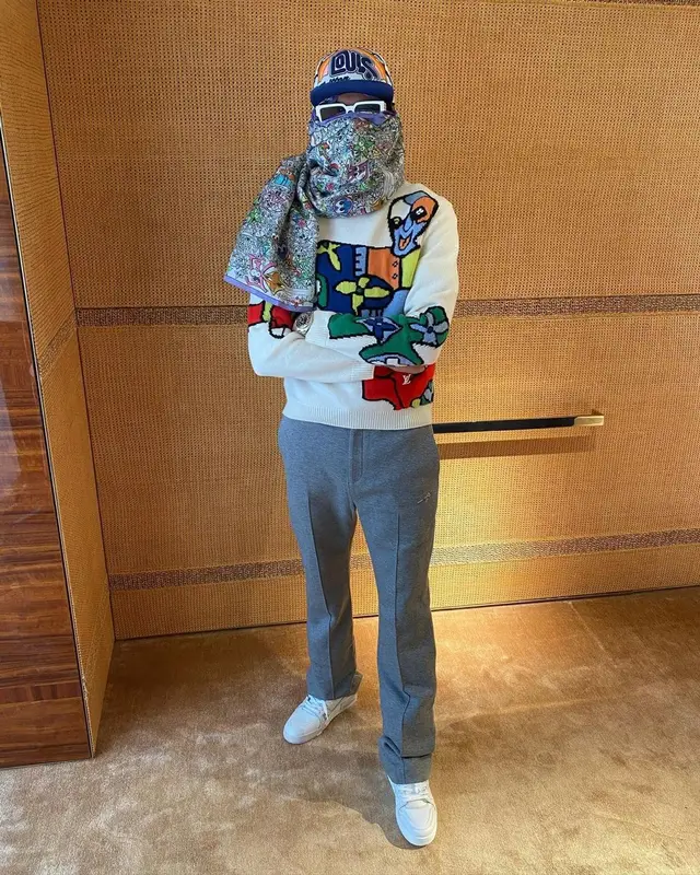 Meekz outfit in Louis Vuitton, 2023