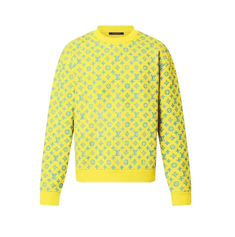 Louis Vuitton Pre-owned Monogram Rainbow Playground Graphic Green/yellow Sweatshirt $1409
