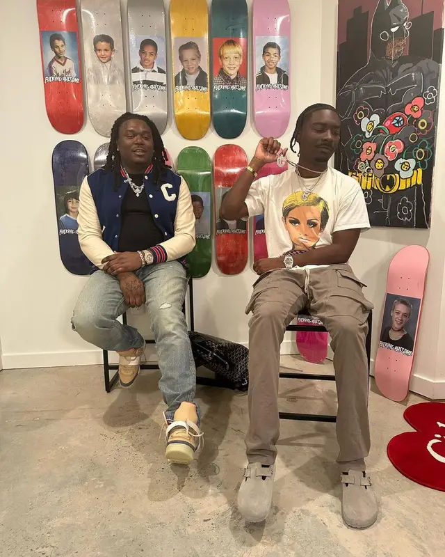 Lucki outfit in Celine, Nike, and Yeezy, 2023