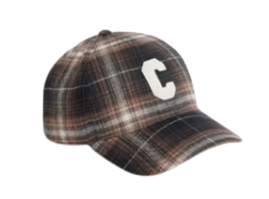 Celine Checked Cotton Initial Cap $590