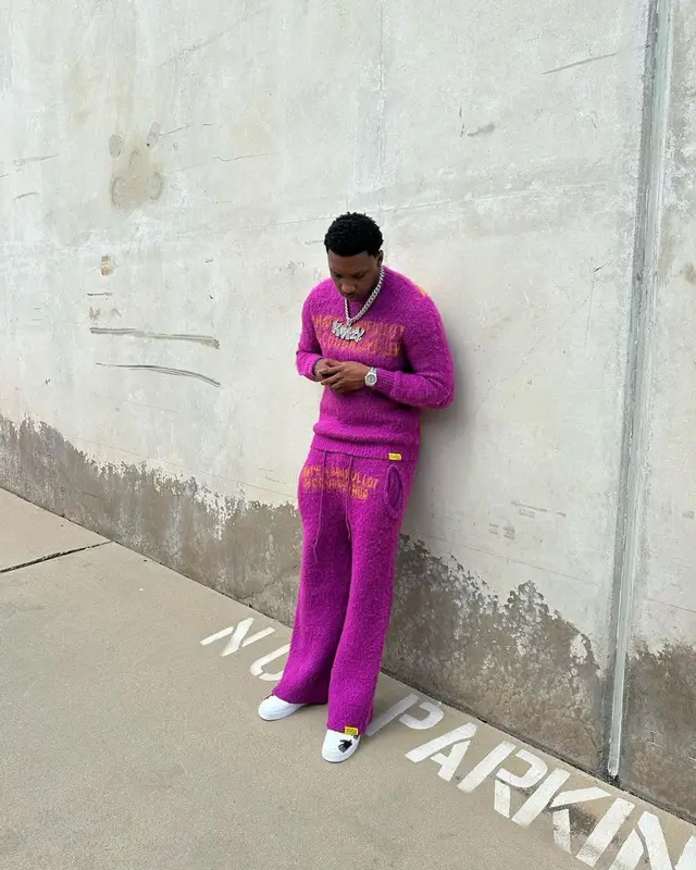 Rob49 outfit in Awful Lot of Cough Syrup, 2023