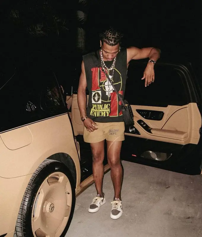 Lil Baby outfit in Vintage, Gallery Dept., and Goyard, 2023