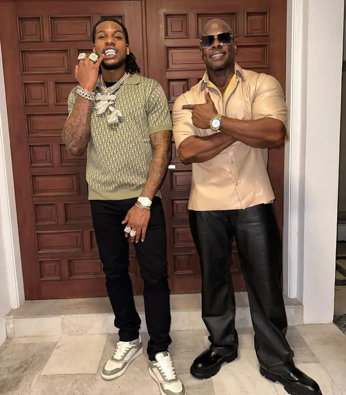 CJ So Cool outfit in Dior and Amiri, 2023