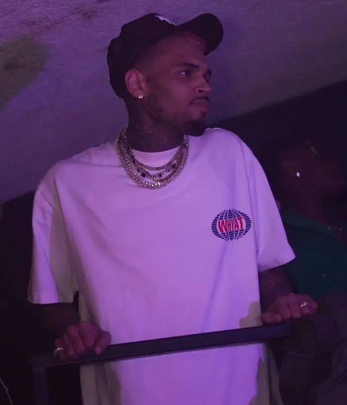 Chris Brown outfit in Whyat, 2023