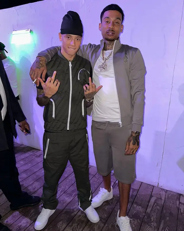Central Cee outfit in PG London, Nike, and Kalenji, 2023