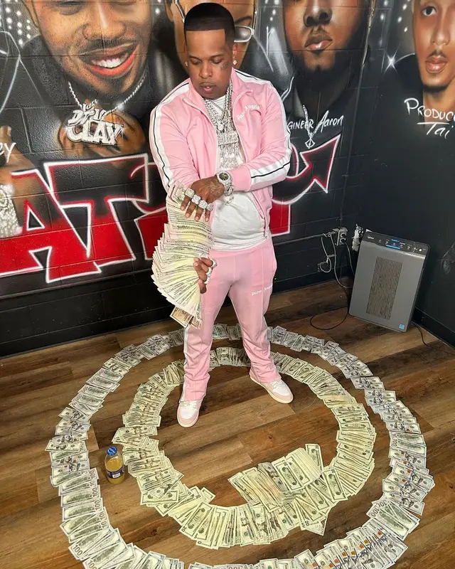 Finesse2tymes outfit in Palm Angels and Nike, 2023