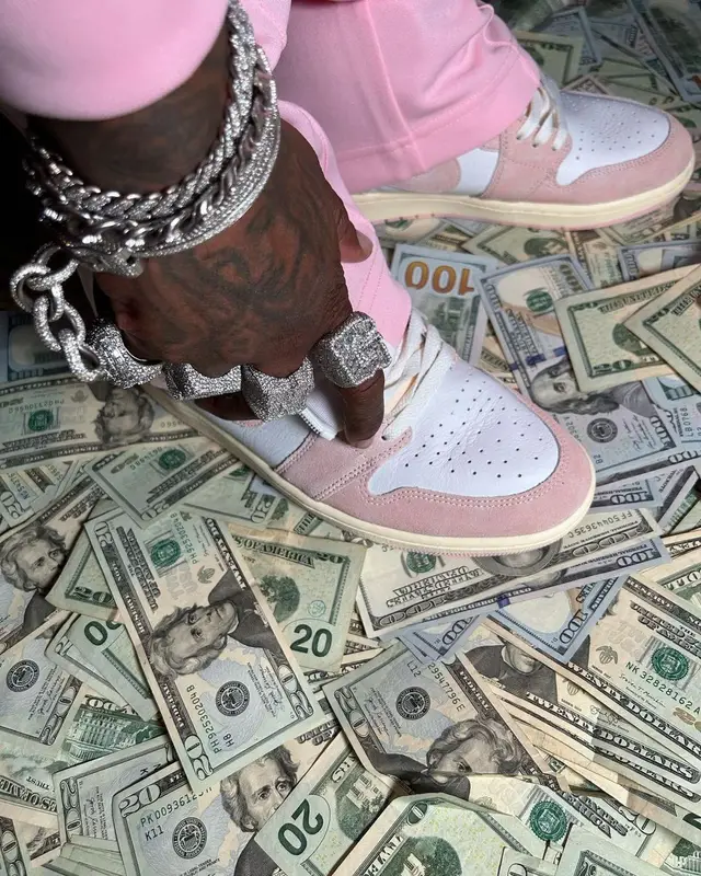 Finesse2tymes outfit in Palm Angels and Nike, 2023