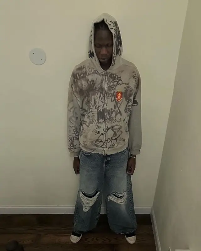 Bol Bol outfit in Balenciaga, Vetements, and Converse, 2023