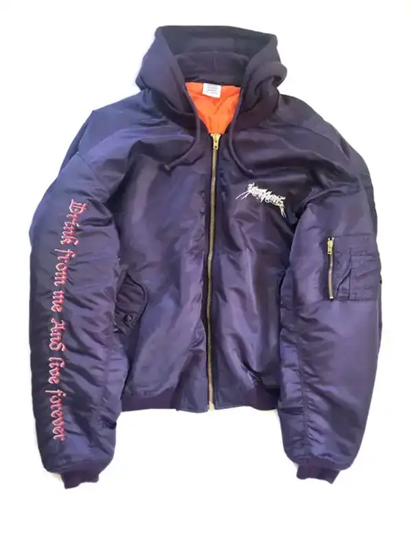 Vetements Purple Total Fucking Darkness Oversized Bomber | WHAT'S