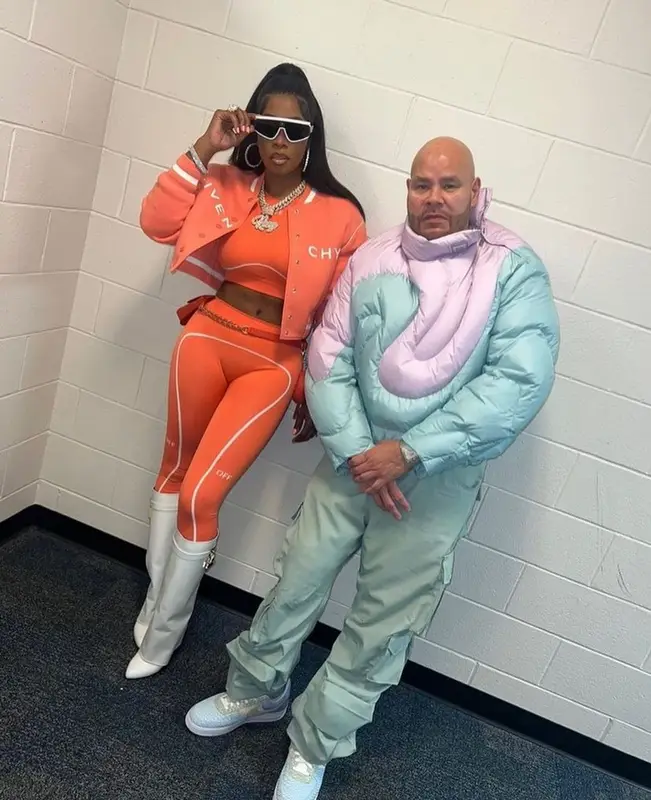 Remy Ma outfit in Givenchy and Off-White, 2023