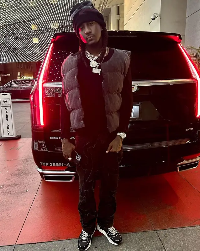 K Camp outfit in Askyurself, Golden Goose, and De Chief , 2023