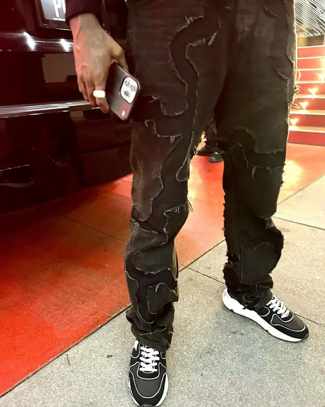 K Camp outfit in Askyurself, Golden Goose, and De Chief , 2023