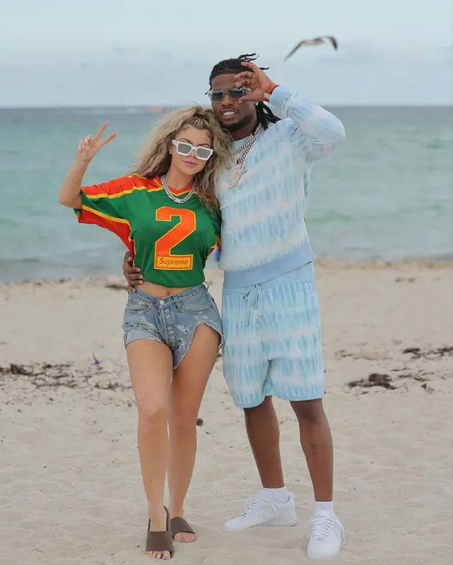 CJ So Cool outfit in Amiri, Nike, and Chrome Hearts, 2023
