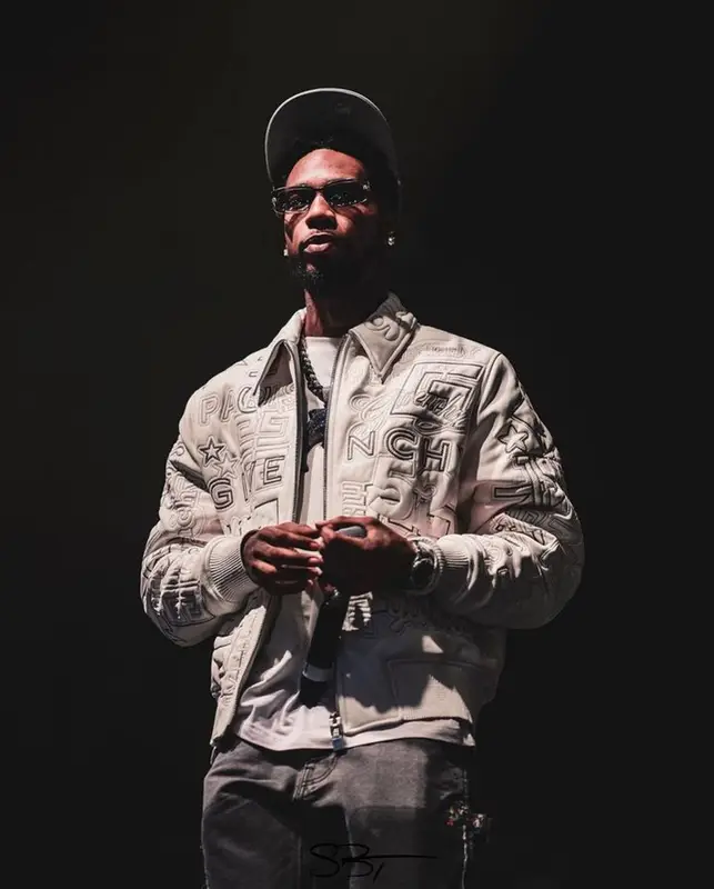 Key Glock outfit in Givenchy, Gallery Dept., and New Era, 2023