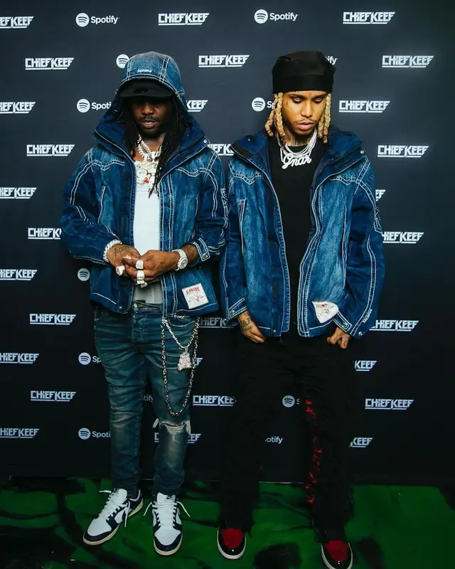 Chief Keef outfit in Supreme, Polo Ralph Lauren, and True Religion, 2023