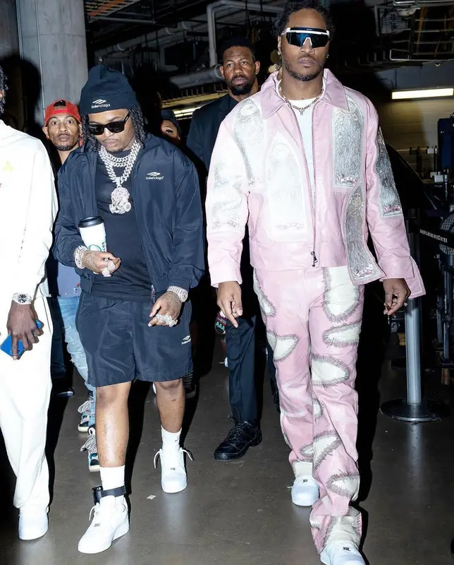 Future outfit in Who Decides War, Nike, and Prada, 2023