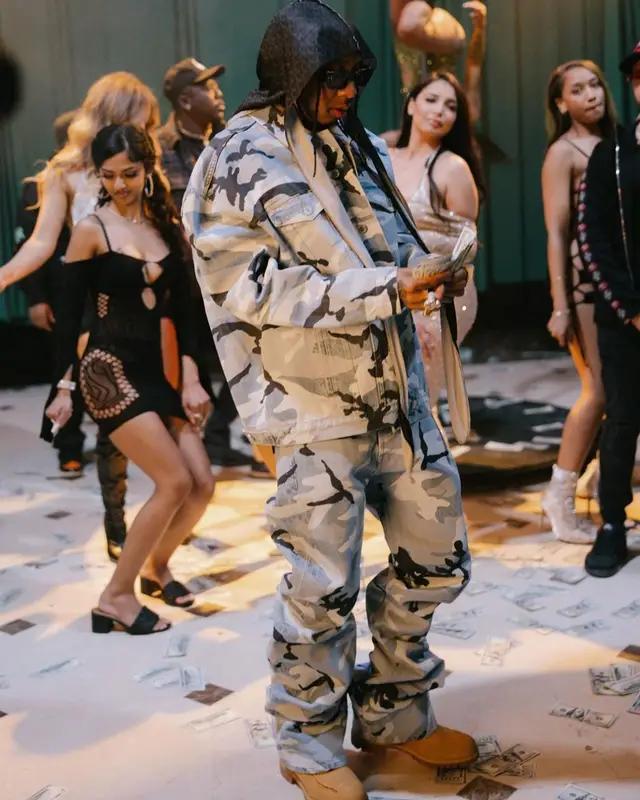 Tyga outfit in Vetements, Timberland, and Prada, 2023