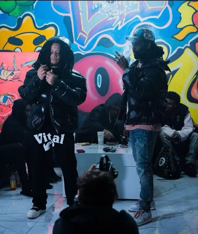 Trippie Redd outfit in Vital Worldwide, 2023