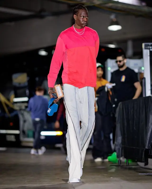 Bol Bol outfit in Balenciaga, Rick Owens, and Goyard, 2023