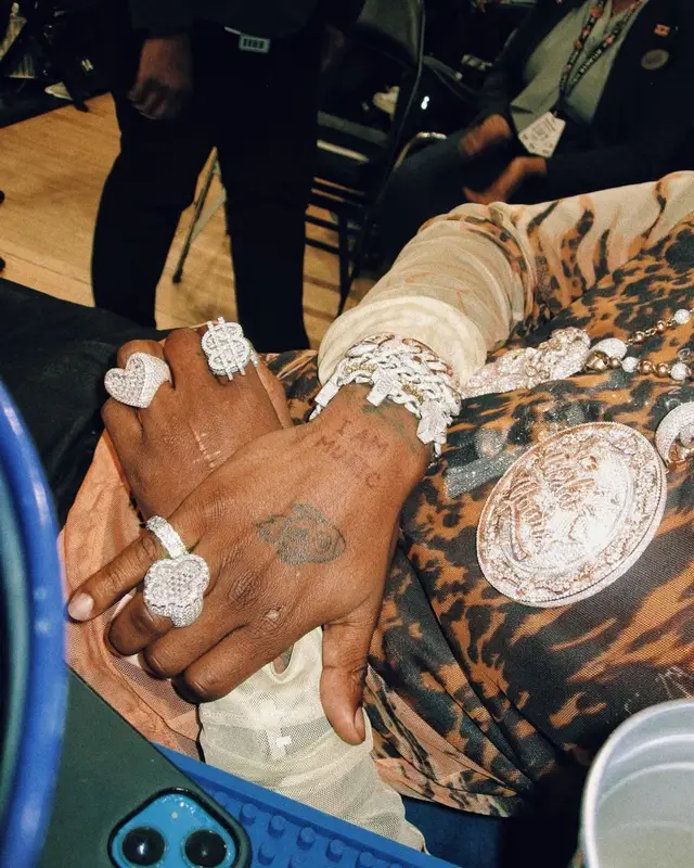 Rich The Kid outfit in Givenchy, Rick Owens, and Adidas, 2023