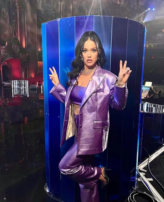 Katy Perry outfit in Rotate Birger Christensen, 2023
