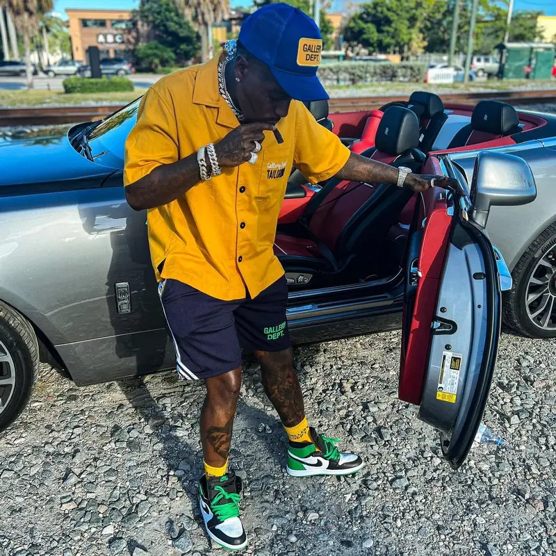 Sauce Walka outfit in Nike and Gallery Dept., 2023