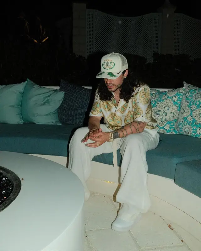 Russ outfit in Commas, Nike, and Rhude, 2023