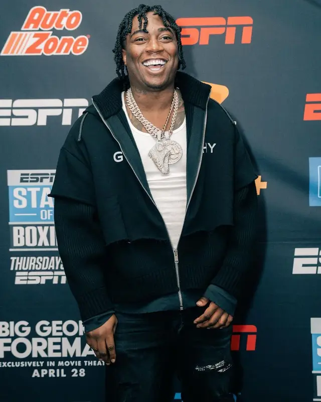 Fredo Bang outfit in Givenchy, Amiri, and Nike, 2023