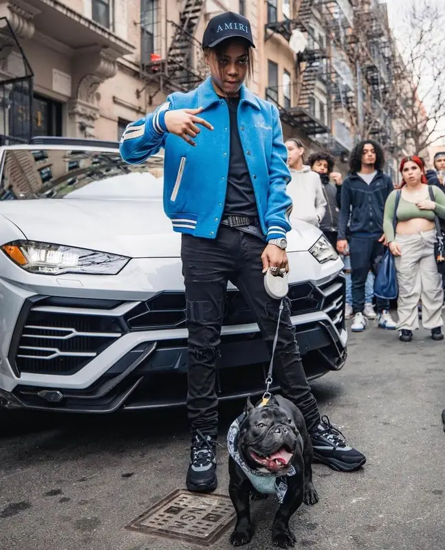 SugarHill Ddot outfit in Dior and Amiri, 2023