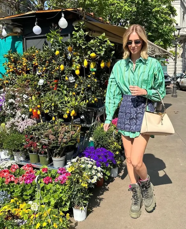 Chiara Ferragni outfit in Chiara Ferragni and Etro, 2023