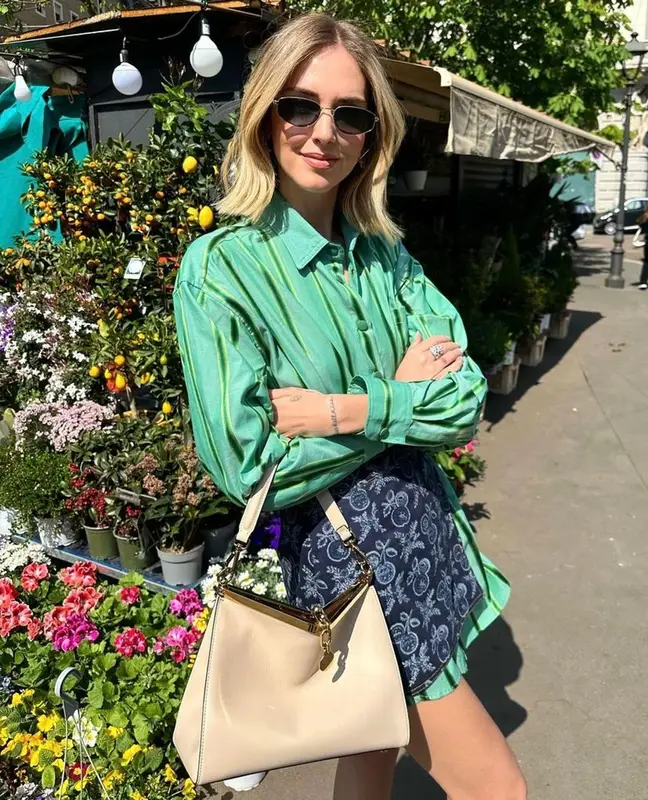 Chiara Ferragni outfit in Chiara Ferragni and Etro, 2023