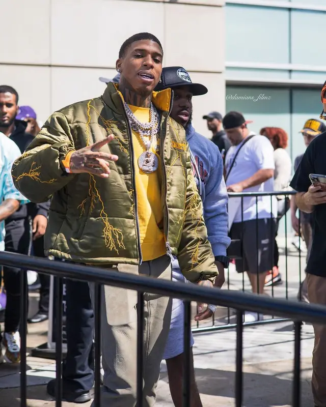 NLE Choppa outfit in Diet Starts Monday, Born Fly, and Rick Owens, 2023