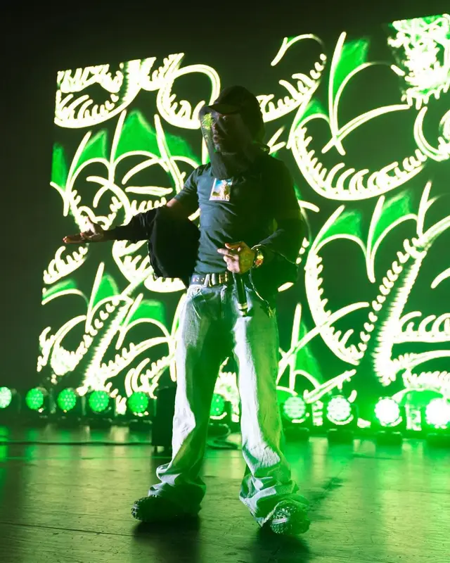 Lil Uzi Vert outfit in Balenciaga and No Name, 2023