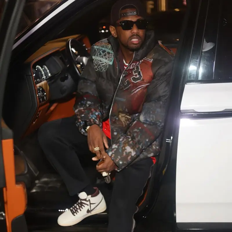 Fabolous outfit in Jordan, Chicago Bulls, and A Ma Maniere, 2023