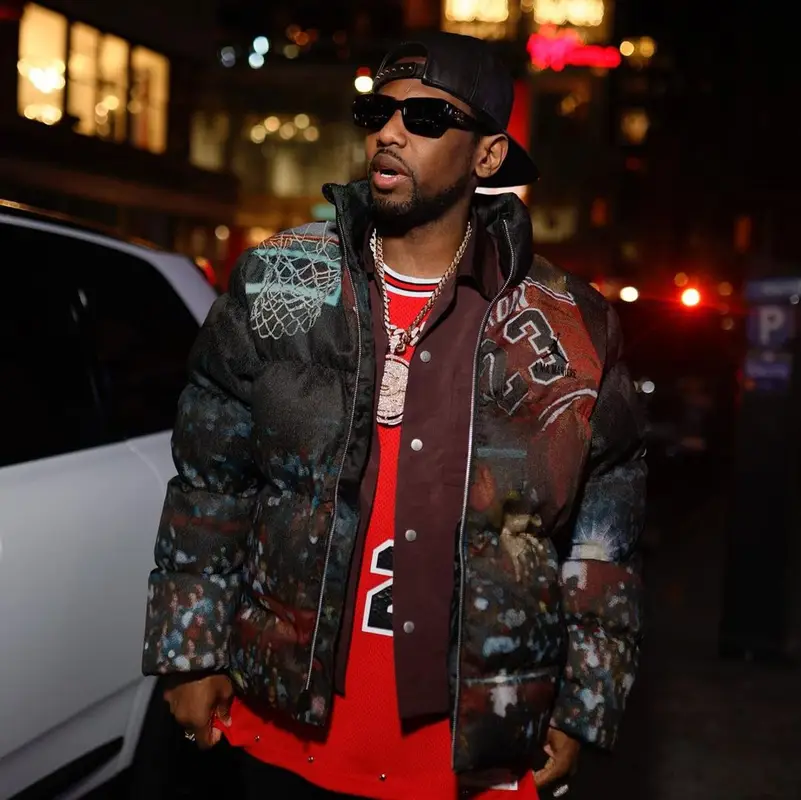 Fabolous outfit in Jordan, Chicago Bulls, and A Ma Maniere, 2023