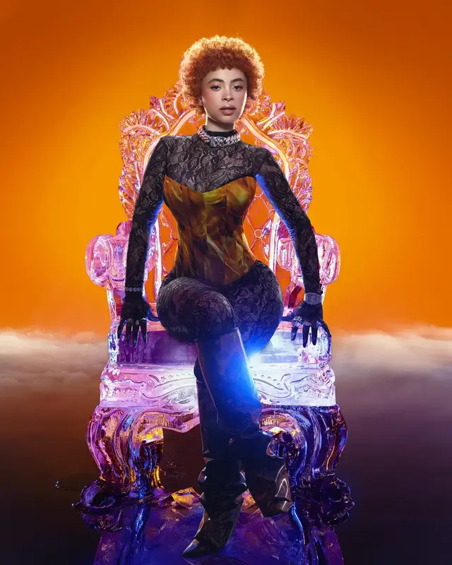 Ice Spice outfit in Chrome Hearts, 2023
