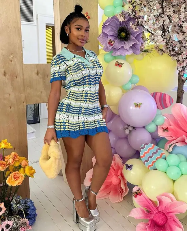 Jayda Wayda outfit in Bottega Veneta, Casablanca, and Versace, 2023
