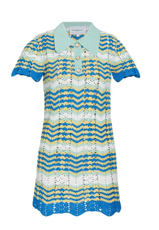 Casablanca Crochet Tennis Minidress $850