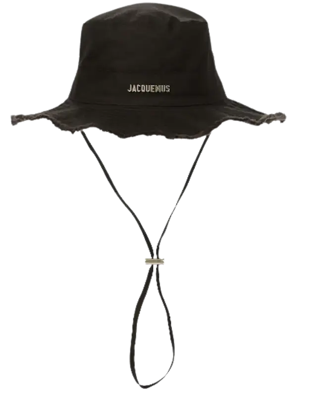 Jacquemus Le Bob Artichaut Black Cotton Bucket Hat $135