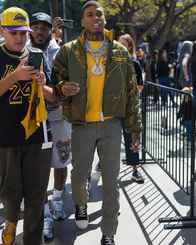 NLE Choppa outfit in Diet Starts Monday, Born Fly, and Rick Owens, 2023