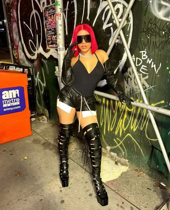 Hennessy Carolina outfit in Rick Owens, 2023